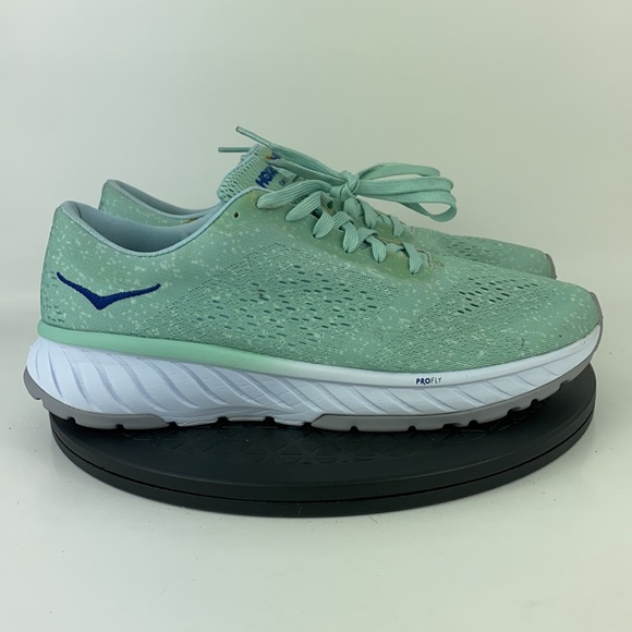 Hoka One One Cavu 2 Green Athletic Running Shoes 1099724 LSBL Women's Size 9.5 - Picture 4 of 13